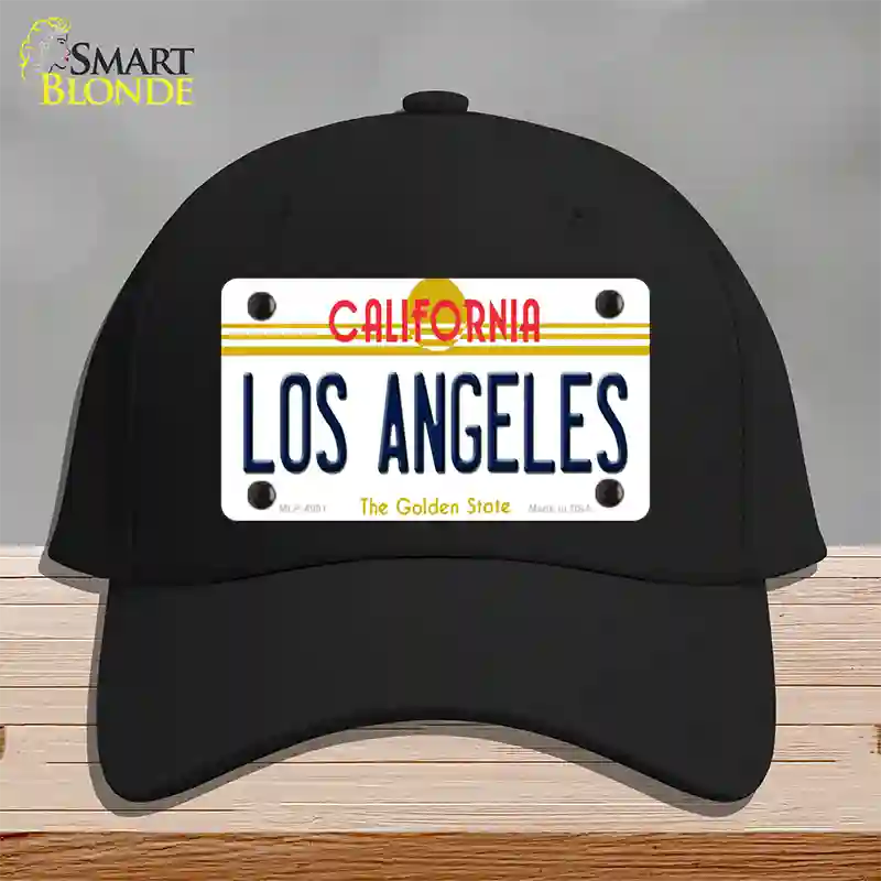 Los Angeles California State Novelty License Plate Hat Cotton / Black