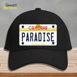 Paradise California Novelty License Plate Hat Cotton / Black