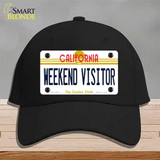 Weekend Vistor California Novelty License Plate Hat Cotton / Black