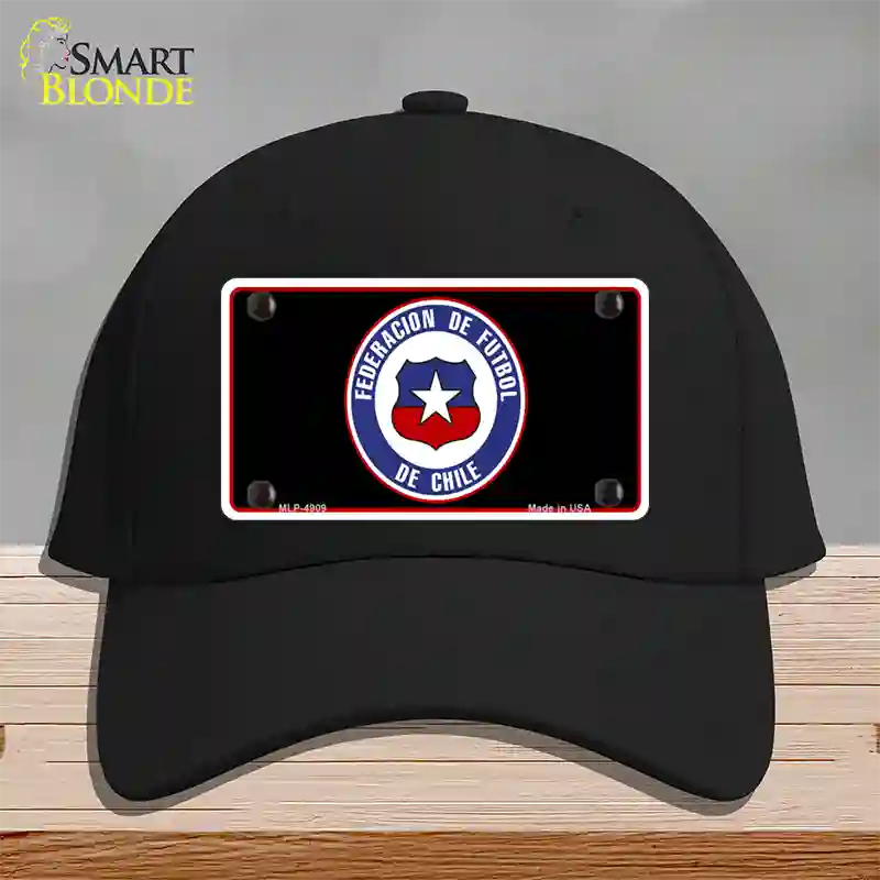 Federacion De Futbol De Chili Flag Novelty License Plate Hat Cotton / Black