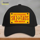 Ski Taos Yellow New Mexico Novelty License Plate Hat Cotton / Black