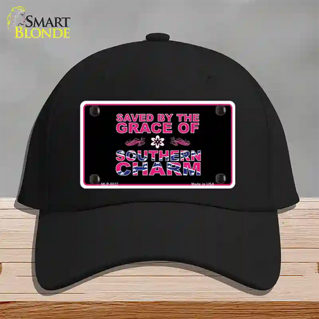 Southern Charm Novelty License Plate Hat Cotton / Black