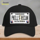 Philly Rican Puerto Rico Novelty License Plate Hat Cotton / Black