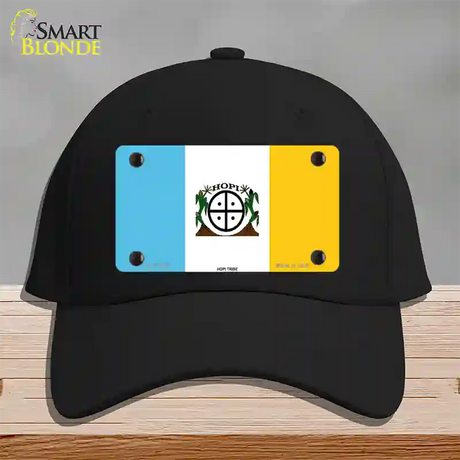 Hopi Tribe Flag Novelty License Plate Hat Cotton / Black