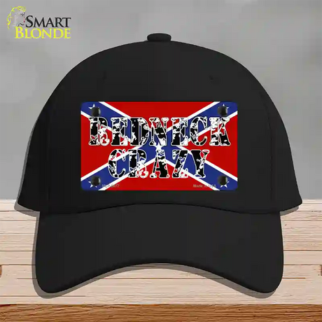 Redneck Crazy Novelty License Plate Hat Cotton / Black