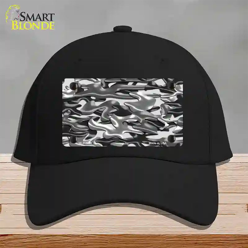 Grey Camouflage Novelty License Plate Hat Cotton / Black