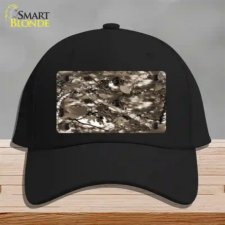 Leaf Camouflage Novelty License Plate Hat Cotton / Black