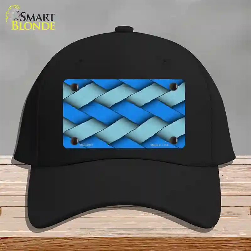 Weave Blue Novelty License Plate Hat Cotton / Black