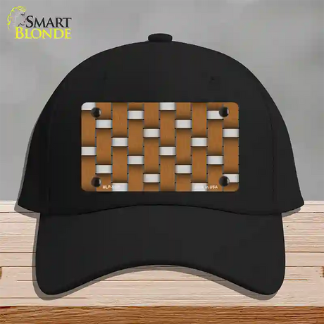 Weave Brown & Gray Novelty License Plate Hat Cotton / Black