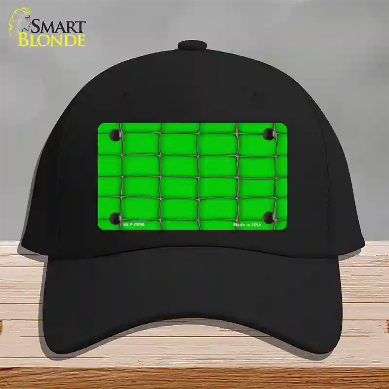 Web Green Novelty License Plate Hat Cotton / Black