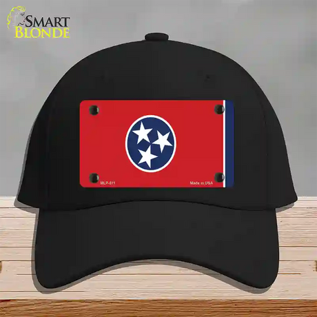 Tennessee State Flag Novelty License Plate Hat Cotton / Black