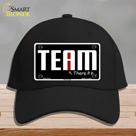 I In Team Novelty License Plate Hat Cotton / Black