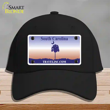 South Carolina Blank Novelty License Plate Hat Cotton / Black