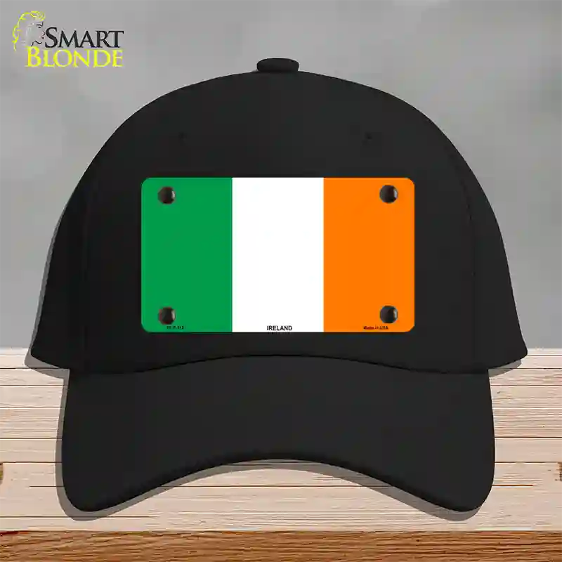 Ireland Flag Novelty License Plate Hat Cotton / Black