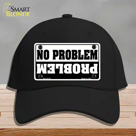 No Problem Novelty License Plate Hat Cotton / Black