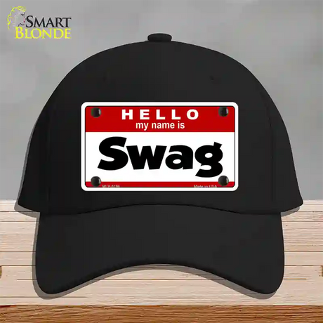 Swag Novelty License Plate Hat Cotton / Black