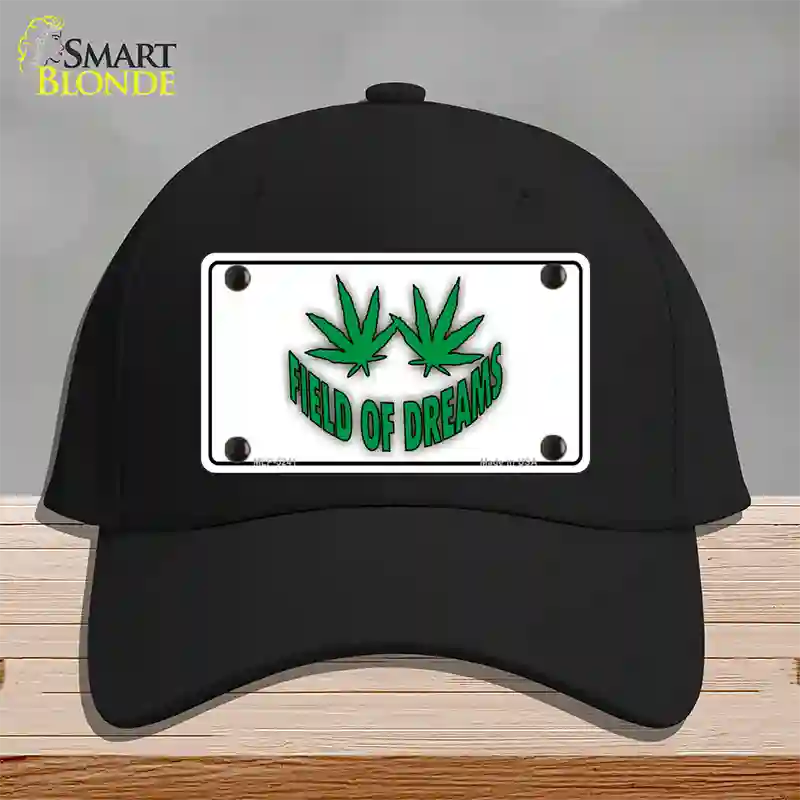 Field of Dreams Novelty License Plate Hat Cotton / Black