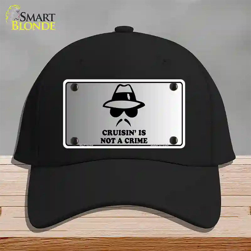 Cruisin Is Not A Crime Novelty License Plate Hat Cotton / Black