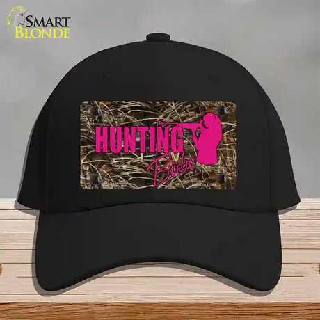 Hunting Babe Novelty License Plate Hat Cotton / Black