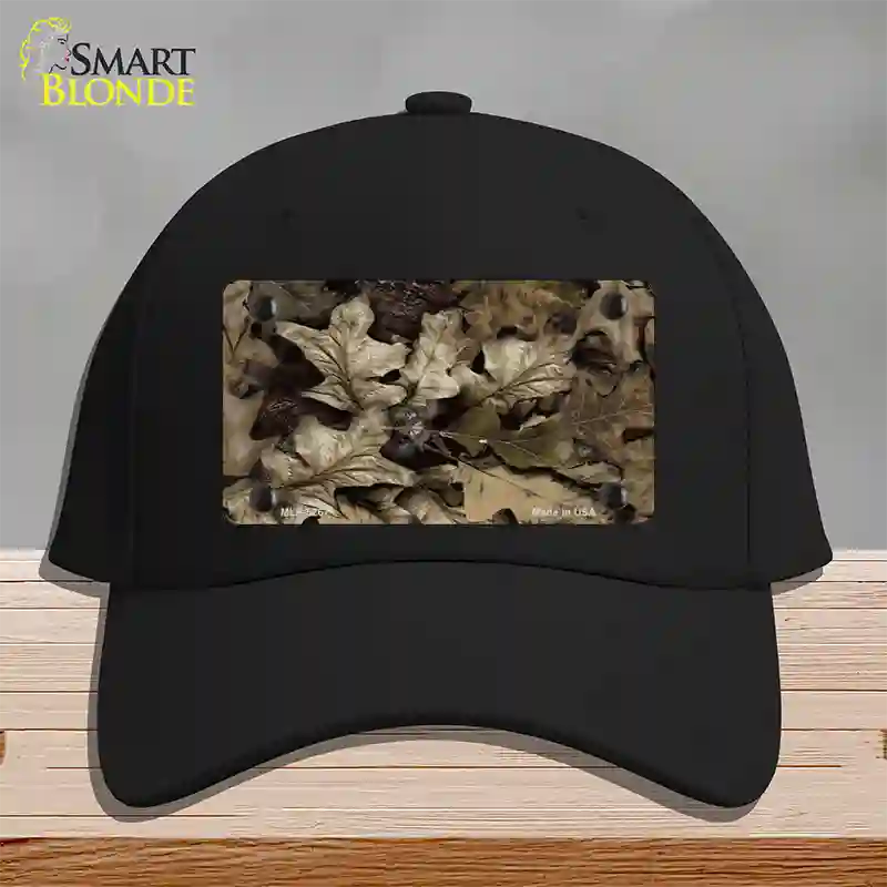 Fallen Leaves Camouflage Novelty License Plate Hat Cotton / Black