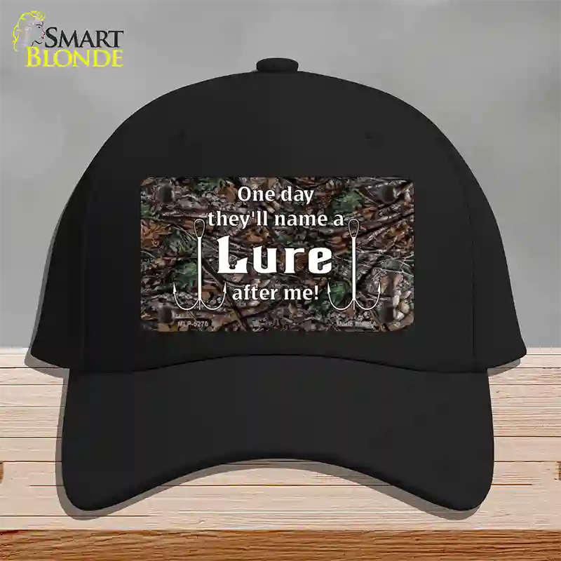 Name A Lure After Me Novelty License Plate Hat Cotton / Black