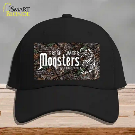 Fresh Water Monsters Novelty License Plate Hat Cotton / Black