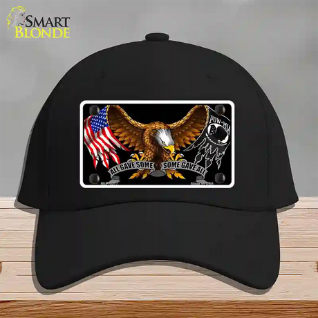 POW MIA All Gave Some Some Gave All Novelty License Plate Hat Cotton / Black