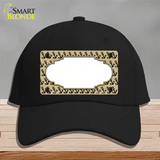 Gold Black Anchor Scallop Center Novelty License Plate Hat Cotton / Black