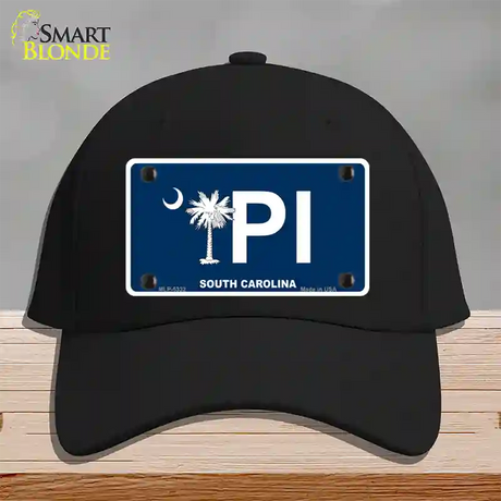 PI South Carolina Novelty License Plate Hat Cotton / Black