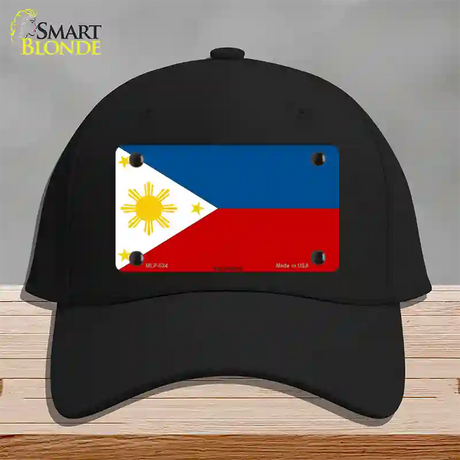 Philippines Flag Novelty License Plate Hat Cotton / Black