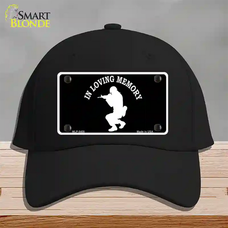 In Loving Memory Squatting Novelty License Plate Hat Cotton / Black