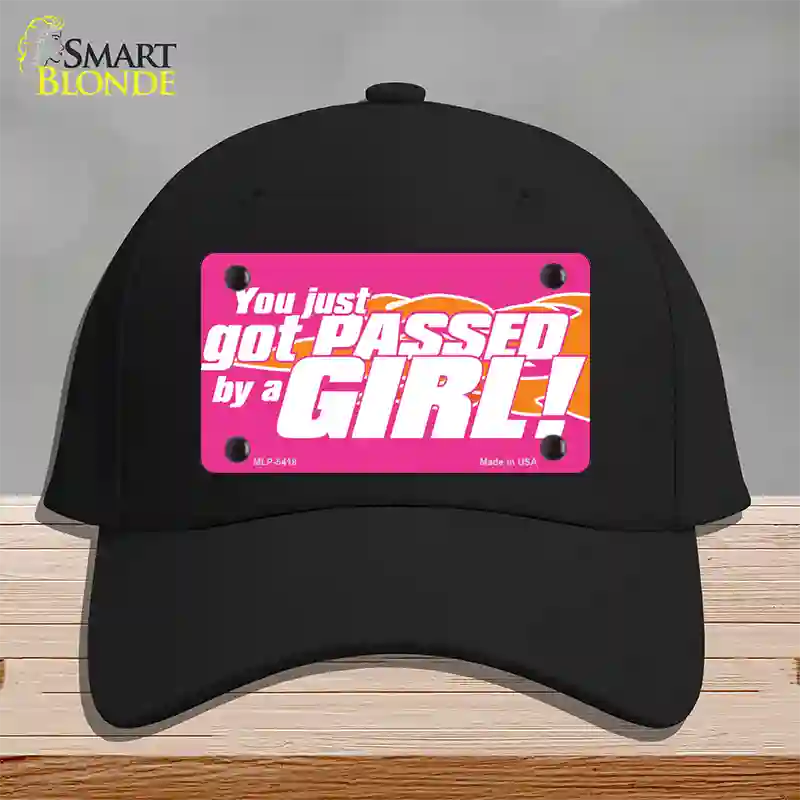 Got Passed By A Girl Novelty License Plate Hat Cotton / Black