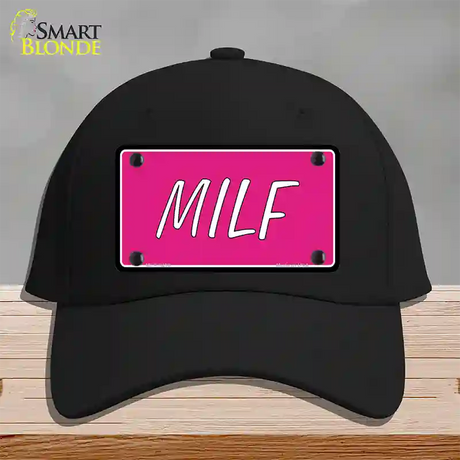 M.I.L.F Pink Novelty License Plate Hat Cotton / Black