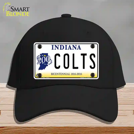 Colts Indiana Bicentennial Novelty License Plate Hat Cotton / Black