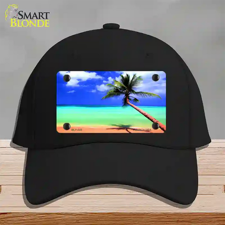 Ocean Sunrise Novelty License Plate Hat Cotton / Black