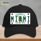 Miami Florida Novelty License Plate Hat Cotton / Black