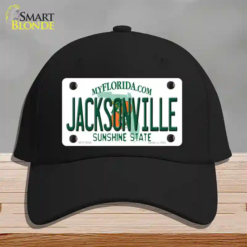 Jacksonville Florida Novelty License Plate Hat Cotton / Black