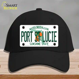 Port St Lucie Florida Novelty License Plate Hat Cotton / Black