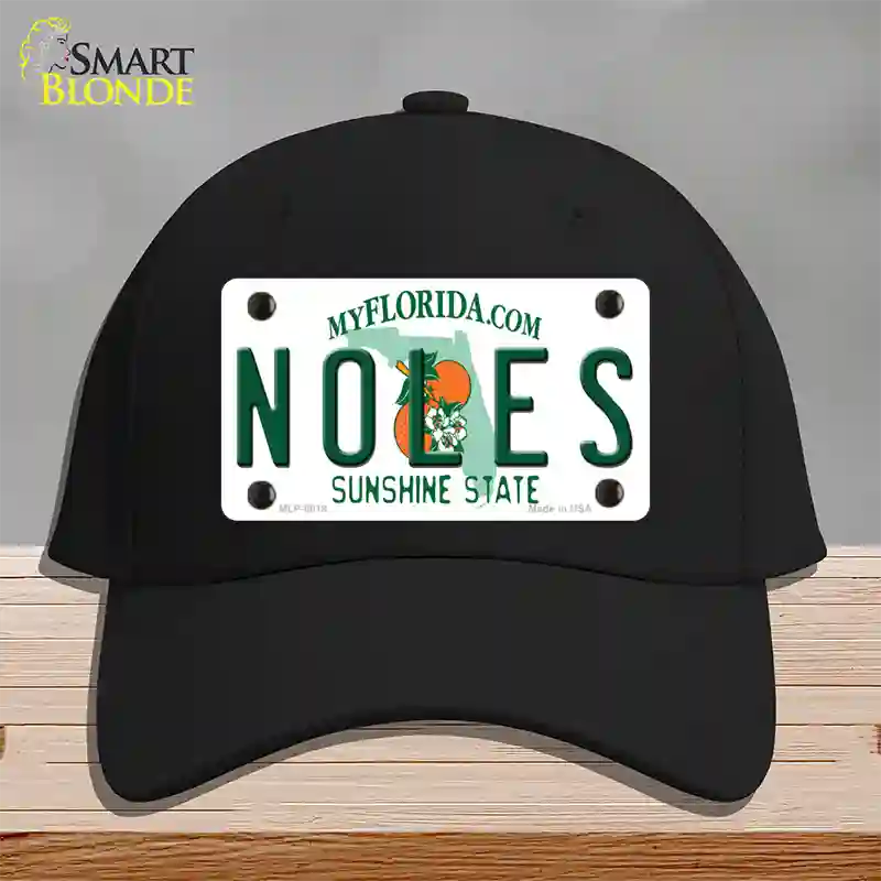 Noles Florida Novelty License Plate Hat Cotton / Black