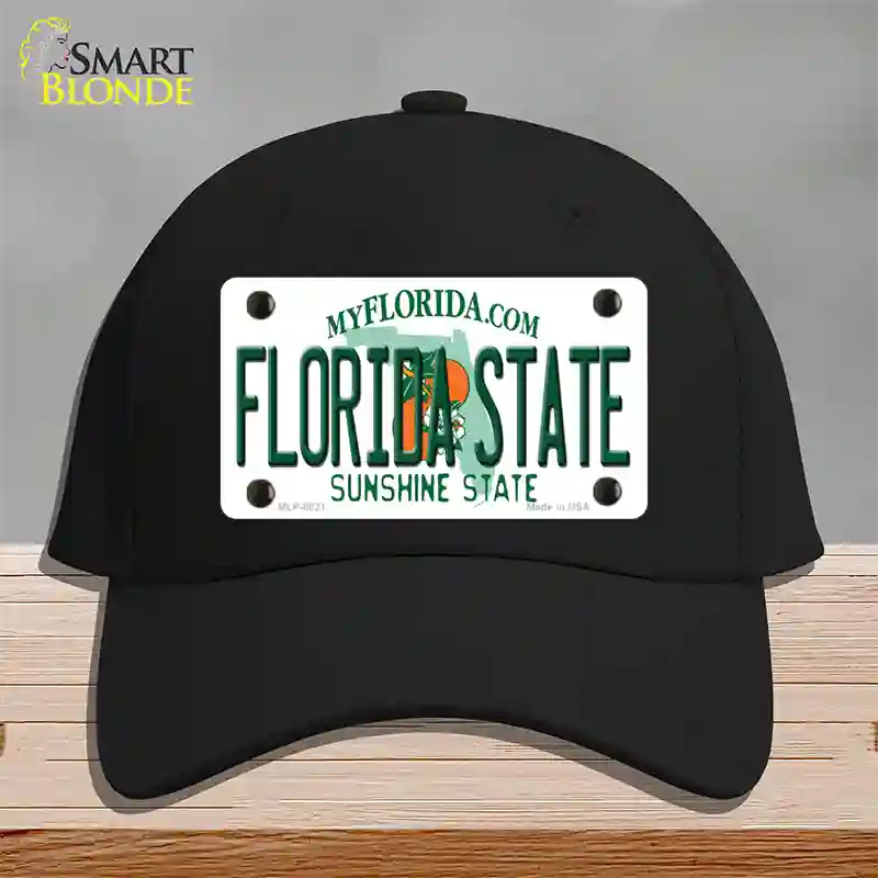 Florida State Univ Novelty License Plate Hat Cotton / Black