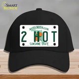 2 Hot Florida Novelty License Plate Hat Cotton / Black