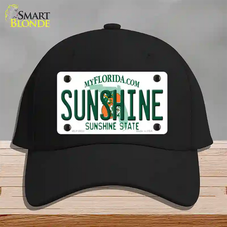 Sunshine Florida Novelty License Plate Hat Cotton / Black