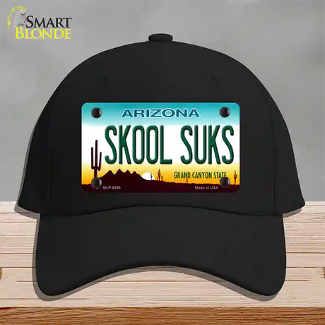 Arizona Skool Suks Novelty License Plate Hat Cotton / Black