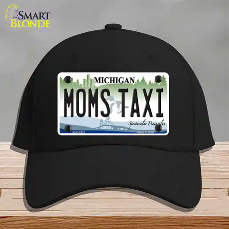 Moms Taxi Michigan Novelty License Plate Hat Cotton / Black