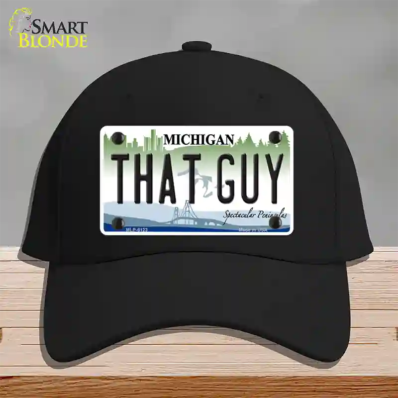 That Guy Michigan Novelty License Plate Hat Cotton / Black