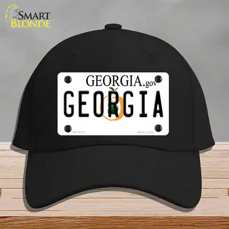 Georgia Novelty License Plate Hat Cotton / Black