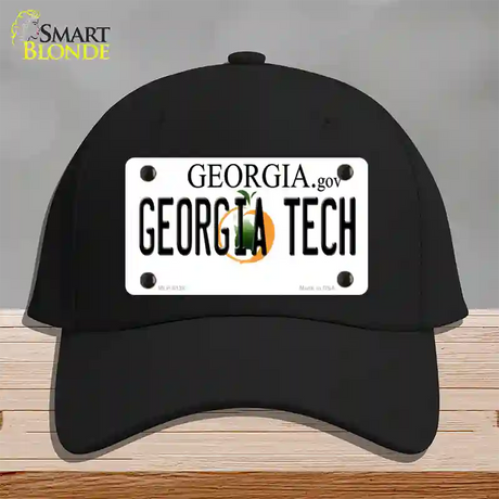 Georgia Tech Novelty License Plate Hat Cotton / Black