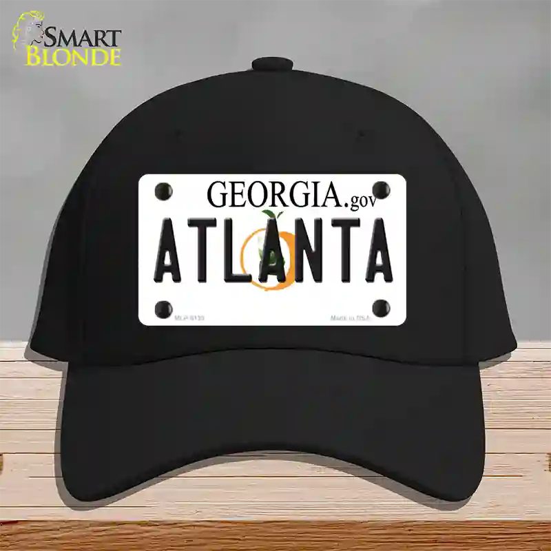 Atlanta Georgia Novelty License Plate Hat Cotton / Black