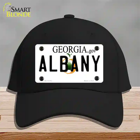 Albany Georgia Novelty License Plate Hat Cotton / Black