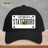 Statesboro Georgia Novelty License Plate Hat Cotton / Black